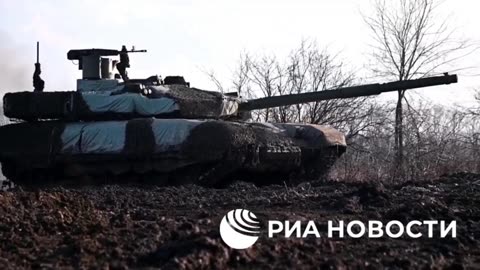 Russian tankers of the Western Military District on the T-90M "Proryv" hit the Ukronazi