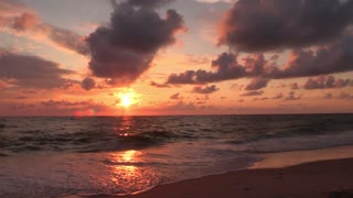 Relax with the Waves at Sunset (One hour)