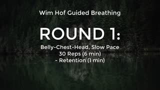 Slower WIM HOF Guided Breathing 2019 (6 Rounds ADVANCED)