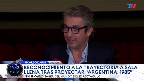 MAR DEL PLATA I FESTIVAL DE CINE: Ricardo Darín fue galardonado con un premio a la trayectoria