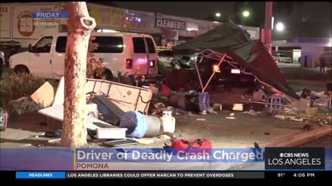 Driver who crashed into Pomona taco stand killing one, injuring 12 others charged