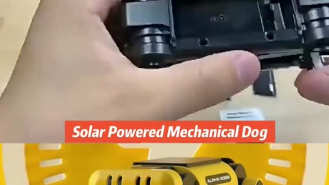 Solar Powered Electric Mechanical Dog Robot