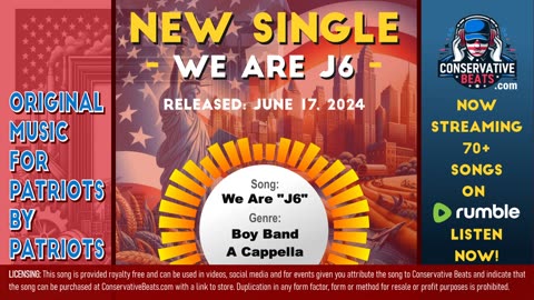 Conservative Beats – Boy Band / A Cappella – Song Title: We Are “J6”