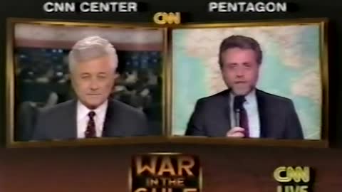 CNN Gulf War Begins Morning Coverage January 17, 1991