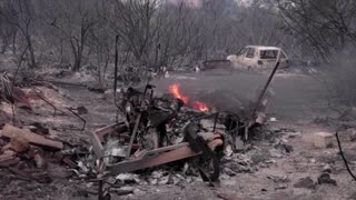 Residents distraught after wildfires in Croatia
