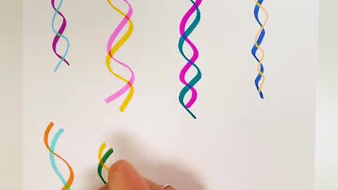 Color Change Markers Simple Drawing Art 2023