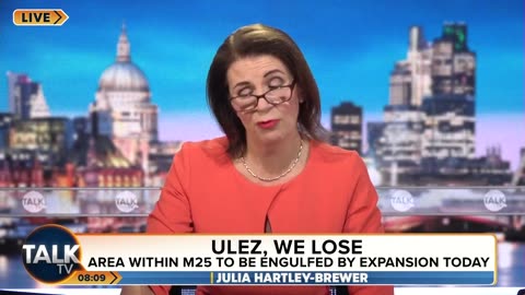 Julia Hartley-Brewer sends a message to Sadiq Khan as his Ulez expansion begins in London