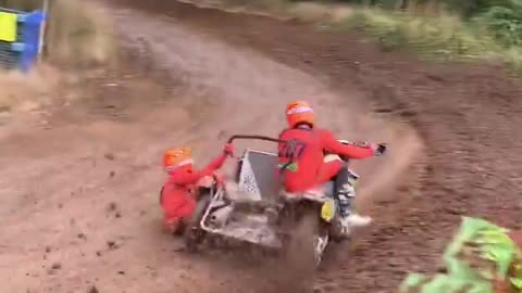 This is a perfect match. It's just a little sporty off-road tricycle