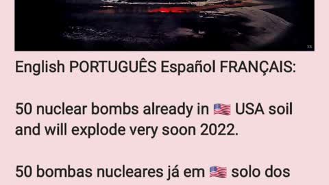 English PORTUGUÊS Español FRANÇAIS: 50 nuclear bombs. 50 bombas nucleares. 50 bombes nucléaires