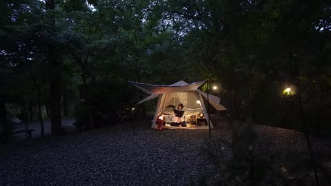 Modern day camping #vlog