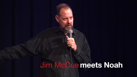 Comedian Jim McCue meets Noah