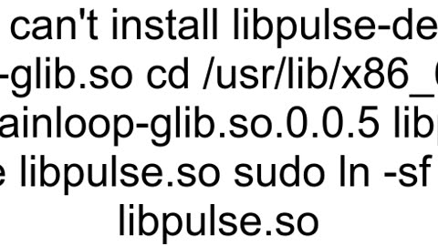 Error while installing libpulsedev package in ubuntu