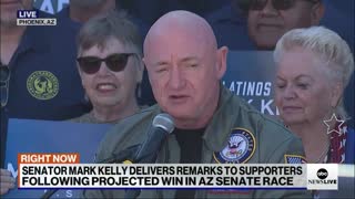 Sen. Kelly delivers remarks after projected win in Arizona