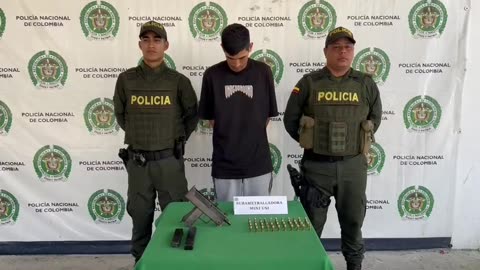 Incautación de subametralladora en Barrancabermeja