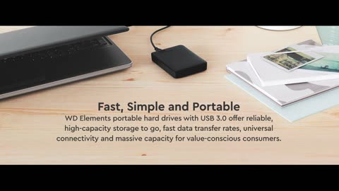 WD 2TB Elements Portable External Hard Drive - USB 3.0