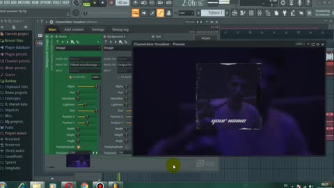 visualizer template for FL Studio 20