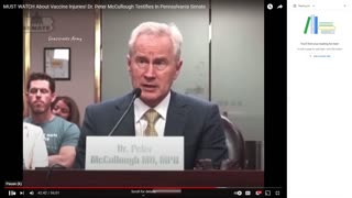 Dr. Peter McCullough testifies at Pennsylvania Senate Hearing about vaccine injuries 13-06-23