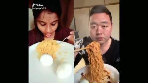 Funny food challenge| China Vs India