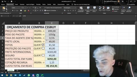 CALCULANDO AUTOMATICAMENTE SEU HAUL NO CSSBUY COM UMA PLANILHA