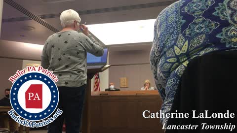 Butler County Commissioners Meeting - Public Comments Catherine LaLonde 102721