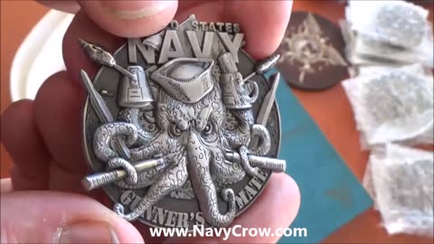 US Navy Gunner's Mate Rate Veteran Collectible Challenge Coin