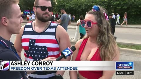 Busty Houston THOT on the 4th of July