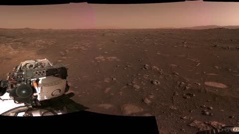 "Majestic Mars Panorama: Perseverance Rover's Glimpse of the Red Planet"