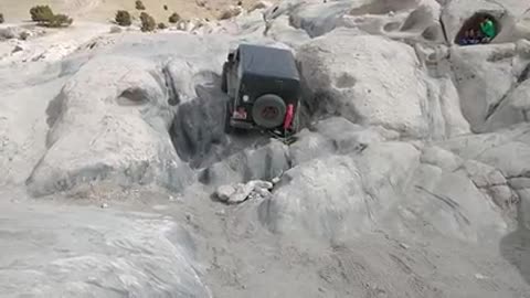 Near Jeep roll over at Little Moab