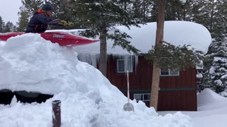 Kayaking Down The Snow