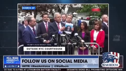 Republicans Show Their Support Outside Of New York Trial