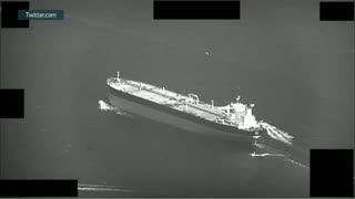 Footage of what is believed to be the capture of the oil tanker Niovi