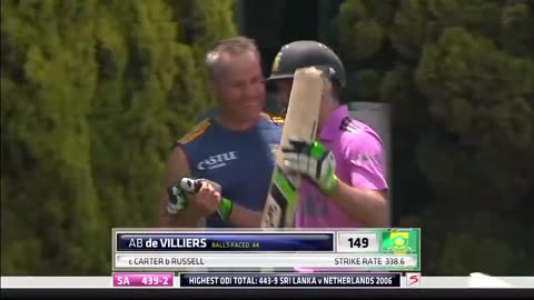 AB de Villiers fastest 100 of all time