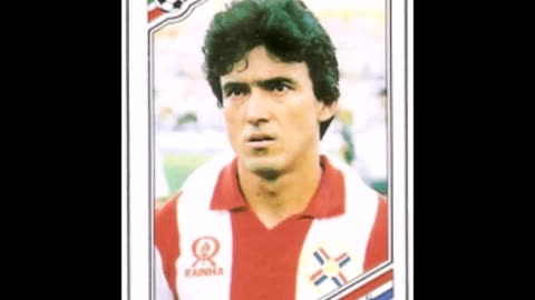 PANINI STICKERS PARAGUAY TEAM WORLD CUP 1986