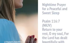 Nighttime Prayer for a Peaceful and Sweet Sleep #Shorts