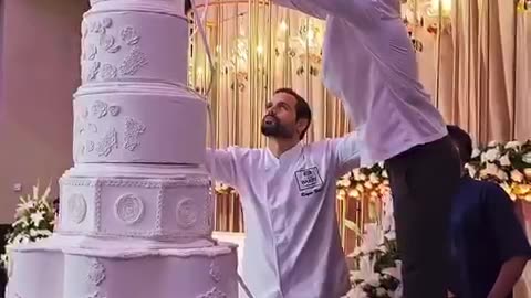 Wonderful wedding cake for beautiful people.