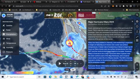 Hurricane Hilary and some of the podcast of Juan O Savin hosted by #spaceshot