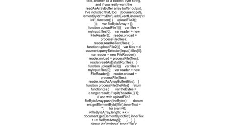 Convert inputfile to byte array