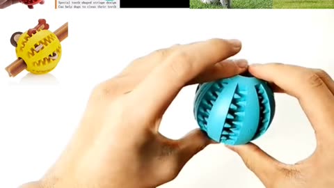 Dog Toy Ball Nontoxic Chew Tooth Cleaning