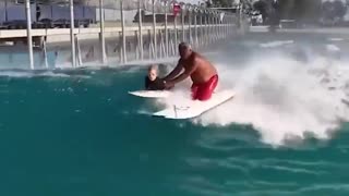 Surf instructor is on another level