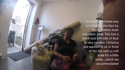 WATCH VIDEO ABOVE, NOT THIS ONE....IT'S AN UPDATED VERSION: Homeless Christina Punched