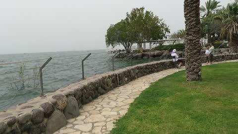 Sea of Galilee from the west side. Come walk with me, Steve Martin in Israel