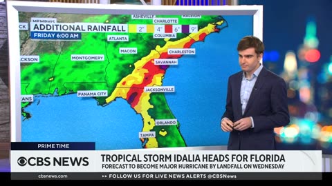 Looking at Tropical Storm Idalia's possible paths in Florida