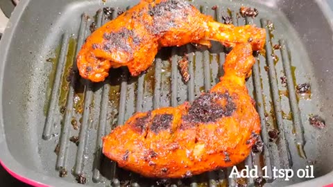 Perfect Grilled Chicken ! Tandoori chicken without oven! Easy and Delicious Grilled Chicken