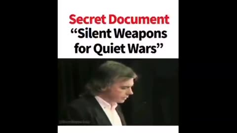 Secret Document "Silent Weapons for Quiet Wars"