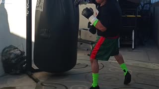 500 Pound Punching Bag Workout Part 65. More Muay Thai Work!