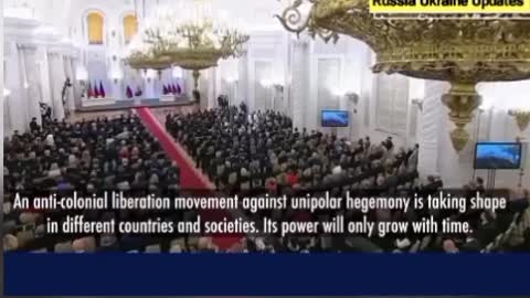 Putin: Russia is not alone, anti-globalist liberation movements are taking shape in countries