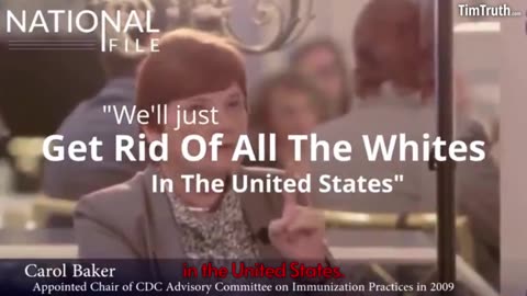 CDC's Carol Baker: Genocide White Americans To Increase Blind Vaccine Obedience