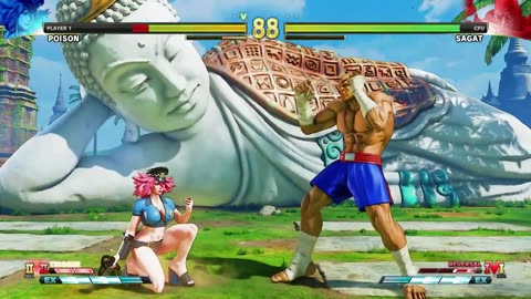 04.Poison vs Sagat (Hardest AI) - Street Fighter V