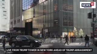 Live media circus in NYC across from Trump Tower