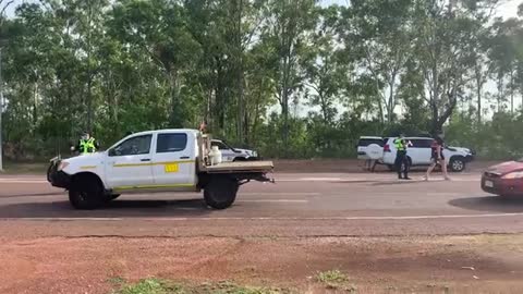 December 1st - Police check points after 3 people flee Australian Covid Camps